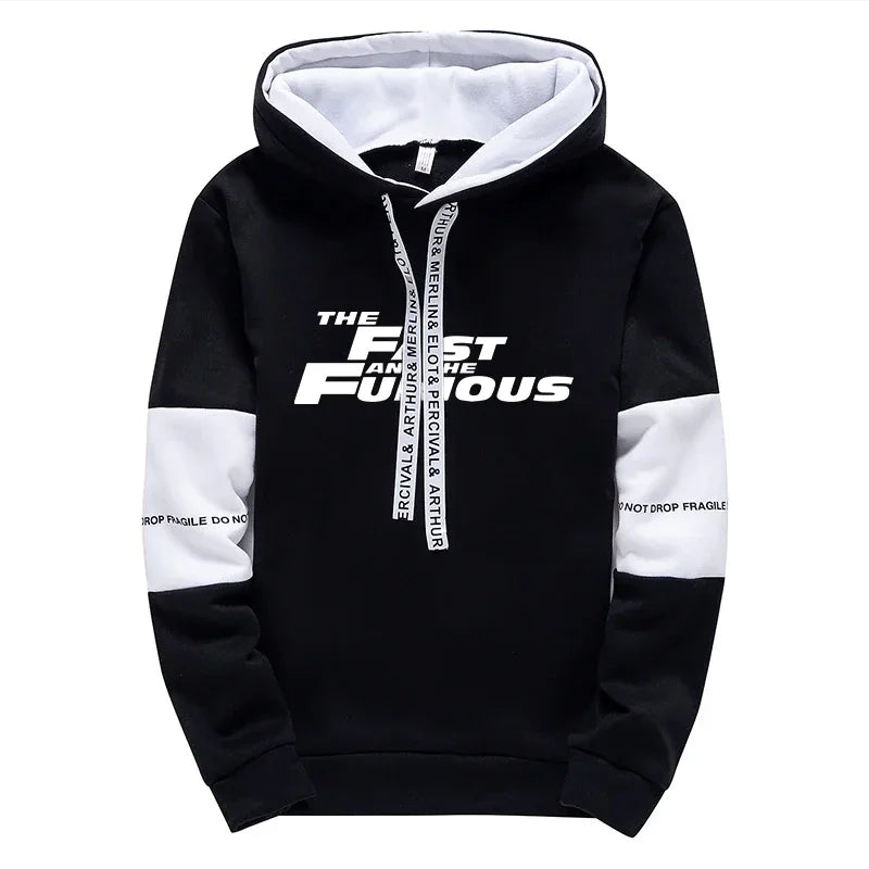 Moletom Masculino com Capô e Manga Longa – Estilo Casual e Esportivo para Outono e Inverno